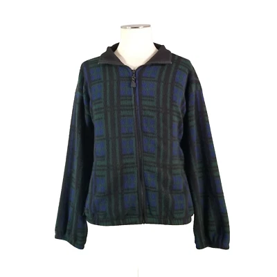 Auténtica Timberland Colorado Chaqueta Hombre Grande Azul Cuadros Vellón Pila Alta EE. UU. Foto 1 de 4