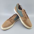 DC Tonik SE Skate Shoes Mens UK 7.5 Brown Green Leather Lace Up Trainers Casual
