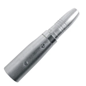 Male XLR (Cannon) Plug - 6.35mm Stereo Jack Socket (female) Adaptor - Picture 1 of 3