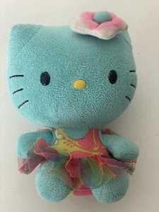 Hello Kitty blue Ty Beanie 2014 Sanrio Tropical Bathing Suit Tutu 6" Plush - Picture 1 of 6