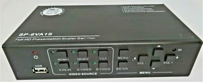 SP CONTROLS, INC. SP-6VA1S FULL HD PRESENTATION 6-INPUT SCALER SWITCHER - Image 1 of 4