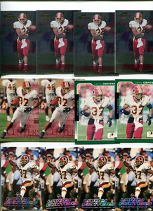 Larry Centers 12 card lot Stephen F. Austin Lumberjacks / Washington REDSKINS