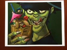 GORILLAZ..2D-MURDOC-RUSSEL-NOODLE RARE MINT MINI-POSTER NEW  ART.11"X 8 1/2"   
