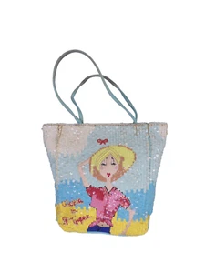 Anya Hindmarch Bag Small Vintage Tote 90s Full Sequin Girl St Tropez Beach Mini - Picture 1 of 13