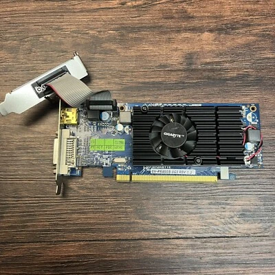 Gigabyte GV-R545D3-1GI ATI Radeon HD 5450 1GB DDR3 PCI-E Video Graphics Card - Image 1 of 3