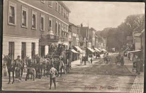 EAS 1907 Postcard, Coach & Horses, White Hart Hotel, Bell Street, Reigate - Picture 1 of 1
