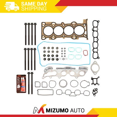 Head Gasket Bolts Set Fit 06-09 Mazda 3 5 6 MX-5 2.0L & 2.3L DOHC LDF MZR - Image 1 of 4