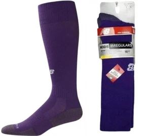 6 Pairs Purple Sports Socks Unisex Kids M Fit Shoe 9.5-3 New Balance Irregulars - Picture 1 of 5