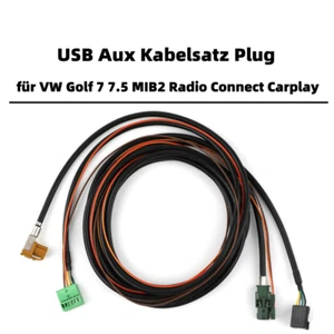 5G0035222E Juego de cables auxiliares USB Plug para VW Golf 7 7.5 MIB2 Radio Connect Carplay - Imagen 1 de 7