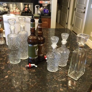 Selection of Vintage Liquor Decanters - Picture 1 of 35