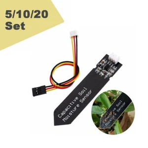 5-20x Kapazitiver V2.0 Hygrometer Bodenfeuchte Sensor Feuchtigkeitssensor +Kabel - Bild 1 von 12