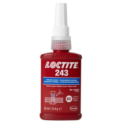 LOCTITE 243 - 24 ml PROFESSIONNEL FREIN FILET MOYEN STANDARD BLEU - Photo 1/3