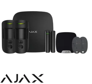 AJAX APARTMENT KIT WITH KEY FOBS WIFI+LAN+4G AJAX-HUB 2 PLUS-CAM-KIT - Picture 1 of 4