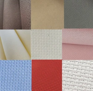 12" x 59" 14CT Counted Cotton Cross Stitch Aida Cloth Fabric  - Picture 1 of 38