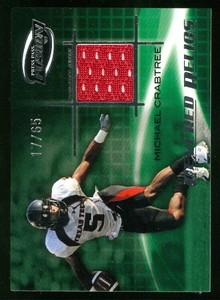 2009 Press Pass Fusion Revered Relics Silver #RRMC Michael Crabtree Jersey /65