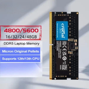 Lot RAM 16GB 32GB DDR5 4800MHz 5600MHz 262-Pin SO-DIMM 1.1V CL40 CL46 For Laptop - Picture 1 of 9