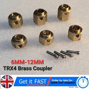 4Pcs Brass 6/8/9/10/11/12mm Thick Wheel Hex Hubs For 1/10 RC Car Traxxas TRX-4 - Picture 1 of 12