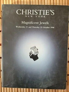CHRISTIES New York MAGNIFICENT JEWELS October 1998 Auction Book Catalog - Imagen 1 de 3