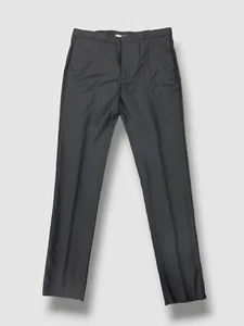 Emporio Armani Men's Black Wool Stretch Trousers Dress Pants 40W - Picture 1 of 3