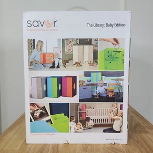 SAVOR Keepsake Storage Box Set The Library Baby Edition Gray White Vault *READ* - Picture 1 of 22