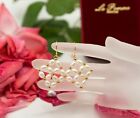 La Pomme Jewellery - Hand Braided Pearl Earrings Square