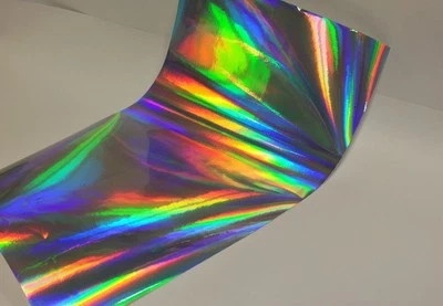 PAPER STREET PLASTICS OILSLICK Rainbow Holographic Vinyl 24" x 150 Feet, NeoChrome Shimmer Made in US