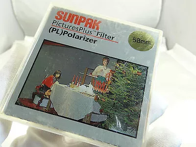 Sunpak 58mm PL Polarizing Camera Lens Filter Polar - Image 1 of 4
