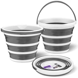 Superio Collapsible Bucket with Handle 2 Gallon Small Silicone Pail 10 Liter, 2 - Picture 1 of 1