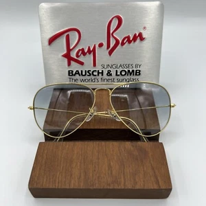 Gafas de sol Ray Ban B&L gris aviador de colección ultra gradientes 58 mm nuevas de stock - Imagen 1 de 16