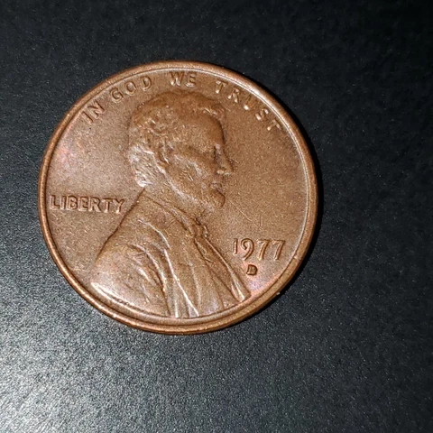 1977 Lincoln Penny D Mint Mark Filled and Rotated Restamp Error collector Rare Cover
