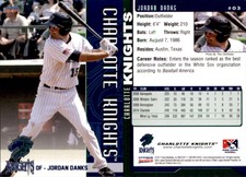 Jordan Danks 2011 DAV Charlotte Knights #257 Card *AutographDen*
