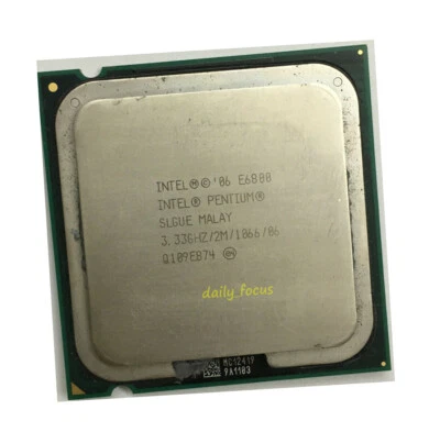 Intel Pentium E6800 3.33 GHz Socket 775 2 cores  SLGUE CPU Processor 2 MB - Image 1 of 4