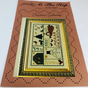 At the Hop "CHRISTMAS GATHERING" CROSS STITCH Holiday Pattern  - Picture 1 of 4