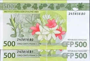 2 piezas República Francesa 500 francos número doble sin circular - Imagen 1 de 1