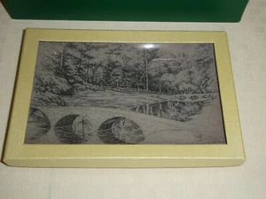Bandeja de vidrio Masters orificio 12 caja nueva Augusta National Golf Club placa de campana dorada - Imagen 1 de 8