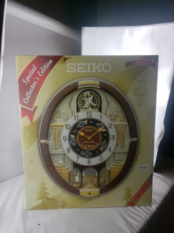 SEIKO Special Collectors 18 Melodies In Motion Edition Swarovski QXM487BRH Clock Cover