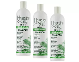 Hawaiian Silky 14-In-1 Miracle Worker Shampoo, 16 Fl. Oz. - Pack of 3 - Picture 1 of 4