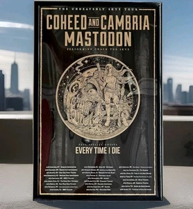 Coheed & Cambria, Mastodon 1995 Framed Concert Poster - Picture 1 of 2