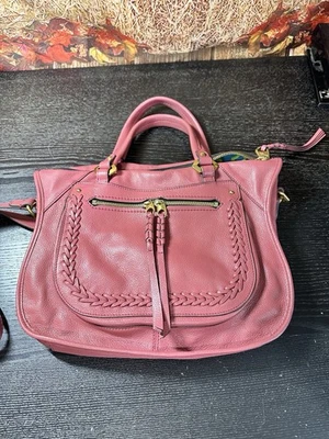 Bolso Cartera Bolso Cartera OrYany SARAH Cuero Guijarro Cálido Tono Rosa Foto 1 de 4