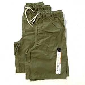 Okie Dokie 2 Pairs Boys Back To School Uniform Shorts Size 7 Green - Picture 1 of 5