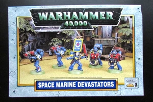 OOP Citadel / Warhammer 40k Imperial Space Marine Devastator Squad NIB 1998 - Picture 1 of 5