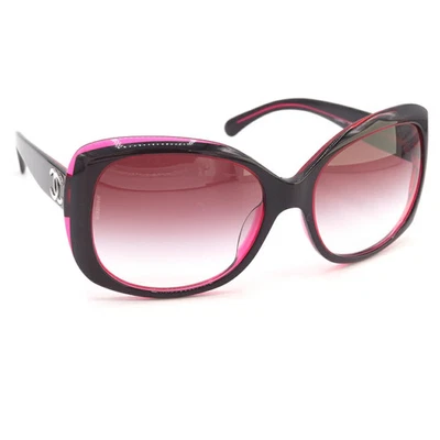 香奈儿 5183-A 太阳镜可可马克红色黑色蝴蝶偏光女式意大利 — 第 1/4 张图片