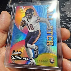 2024 Topps Chrome All-Etch Caleb Williams #CAE-CW Refractor Silver RC Rookie USC - Picture 1 of 3