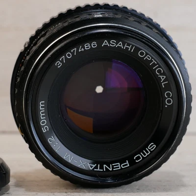Lente manual Pentax-M SMC 50 mm 1:2 negra montura Asahi K Foto 1 de 4