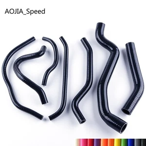 For Yamaha FZ1 FZ-1 2006-2010 Silicone Radiator Coolant 3-ply Hose Pipe Black - Picture 1 of 15