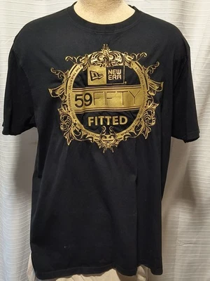 Мужская футболка New Era 59 Fifty металлик золото черный короткий рукав 3XL РЕДКАЯ - Изображение 1 из 3