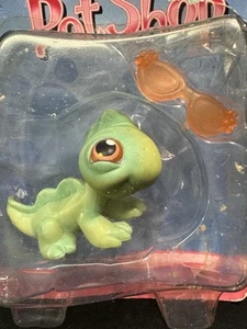 LPS Littlest Pet Shop Leguan #29 Neu im Paket 2004 mit Sonnenbrille Kopf Bommeln - Bild 1 von 9