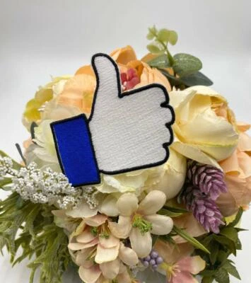 Like Button Thumbnail with Iron-on Adhesive for Garment Apparel Bag Custom Patch - Image 1 of 3