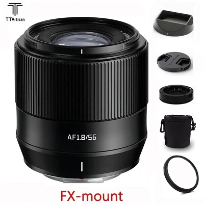 TTartisan AutoFocus 56mm F1.8 Aps-C Portrait Lens for fujifilm XF X Mount Camera - image 1 of 4