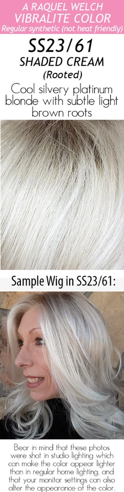 Raquel Welch Stop Traffic Wig in Shade SS Cream(ss23/61)